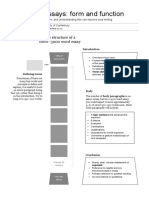 Academic Essays: Form and Function: The Structure of A 1000-3000 Word Essay