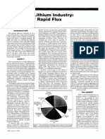 The Global Lithium Industry: A Portrait of Rapid Flux