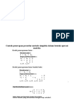 Contoh Soal 1 - Matriks Simpleks