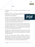 La Fabril Sa Es Una de Las Industrias Con Mayor Trayectoria en El Ambito Empresarial