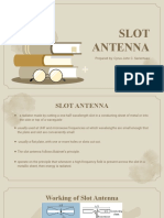 Slot Antenna: Prepared By: Cyrus John C. Sarientaas