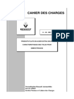 Cahier Des Charges: Normalisation Renault Automobiles Service 65810 Section Normes Et Cahiers Des Charges