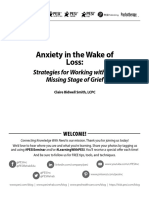 Anxiety in The Wake of Loss - Strategies For Working With The Missing Stage of Grief