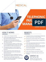 Management Injury Case: Telephonic