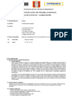 Segunda Experiencias de Aprendizaje de Competencias Integradas de Primero