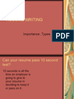 Resume Writing: Importance, Types