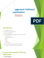 Project Management Software Application: Muhammad Tahir Khan