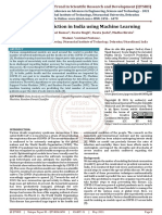 Covid 19 Prediction in India Using Machine Learning