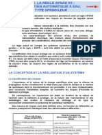 5.7.3. La Règle Apsad R1 : Extinction Automatique À Eau, Type Sprinkleur