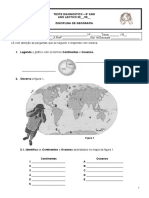 Teste Diagnostico Geografia 8º Ano