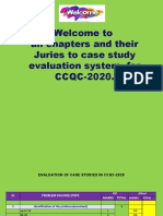 Welcome To All Chapters and Their Juries To Case Study Evaluation System For CCQC-2020