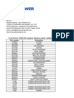 Cummins QSK38 Engine Spare Parts Catalog