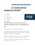 What's To Know About Alopecia Areata?