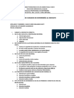 Examen de Cuidados de Enfermería Al Neonato