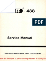 Pfaff 438 Service Manual