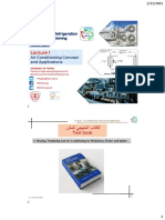 Lecture 1 Air Conditioning Concept and Applications