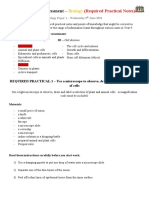 BIOLOGY - Required Practical Notes For End of Year 9 Assessment