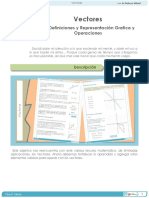 Vectores. Definiciones y Representación Grafica y Operaciones