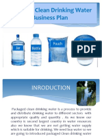 Packaged CleanDrinking Water Business Plan