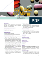 Cough, Cold, and Allergy: Antitussives