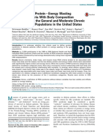 Associations of ProteinLEnergy Wasting Syndrome Criteria With Body Composition and Mortality in The General and Moderate Chronic Kidney Disease Populations in The United States