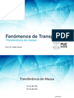 Introdução A Transferencia de Massa ENG 4281 - A02 - 2018.2