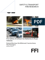 RISE - Fire Safety of Lithium Ion Batteries in Road Vehicles