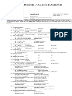 Superior College Hasilpur: Chemistry (Objective) Inter Part-I