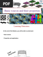 M2 - Basic Weaves and Properties Lecture-2