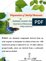 Methyl Benzoate Prac 2