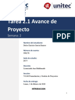 V6014 TAREA 2.1 Avance Proyecto Formulacion y Gestion de Proyectos