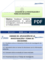 Unidad #4 Aplicación de La Investigación y Toma de Decisiones