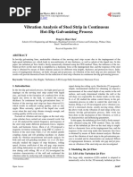 Vibration Analysis of Steel Strip in Continuous Hot-Dip Galvanizing Process