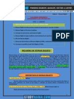 Human Rights - Law LLB Notes