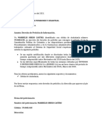 Derecho de Peticion A Porvenir Pension MARBELIS OBESO CASTRO