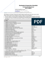 Wood Framed Commercial Mechanical Inspection Checklist