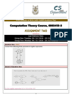 Assignment TWO: Computation Theory Course, 6803415-3