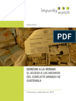 PolicyBrief El-Derech Verdad Archivos CAI Guatemala 2020 Spanish