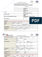 Suez Canal University/ Faculty of Nursing (Medical Surgical Nursing/ Clinical Assessment Sheet 2 Year 2020/2021)