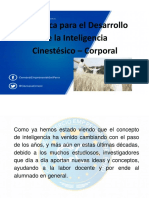 Didáctica para El Desarrollo DE LA INTELIGENCIA CINESTESICO CORPORAL