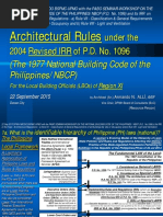 NBCP - Architectural Rules - For Local Building Officials (Reg Xi)