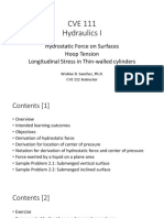 Topic 2 Hydrostatic Force On Surfaces, Hoop Tension