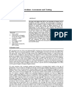 Component of Curriculum Assessment and Testing