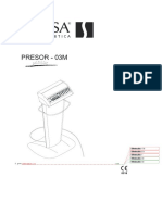 User Manual Presoterapia Sorisa Presor 03M