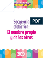 2020 - Secuencia Didáctica El Nombre Propio y El de Otros