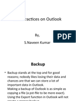 Best Practices On Outlook