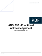 ANSI 997 - Functional Acknowledgement: Stant Manufacturing, Inc