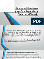 Análisis de Las Modificaciones de La Ley 29783