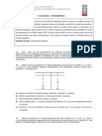 Avaliação - Econometria