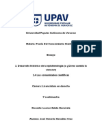 Ensayo Tema 2 Subtema 2.4 Las Comunidades Científicas